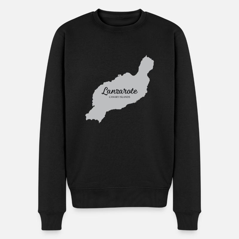 Lanzarote Canary Islands - Männer Premium Bio Pullover - Schwarz