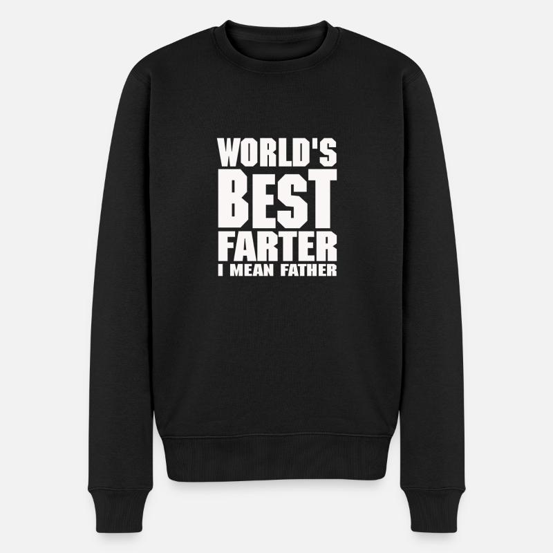 Weltbeste Farter - Männer Premium Bio Pullover - Schwarz