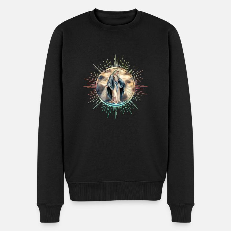 Maria Madonna - Pull Premium bio Homme - noir