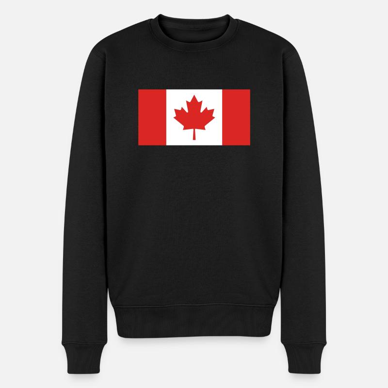 Drapeau du Canada - Pull Premium bio Homme - noir