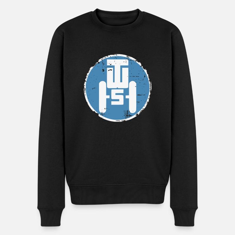 Traktorenwerk Schönebeck Retro - Fortschritt DDR - Männer Premium Bio Pullover - Schwarz