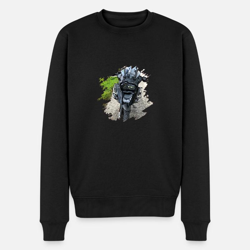 Motorrad GS - Männer Premium Bio Pullover - Schwarz