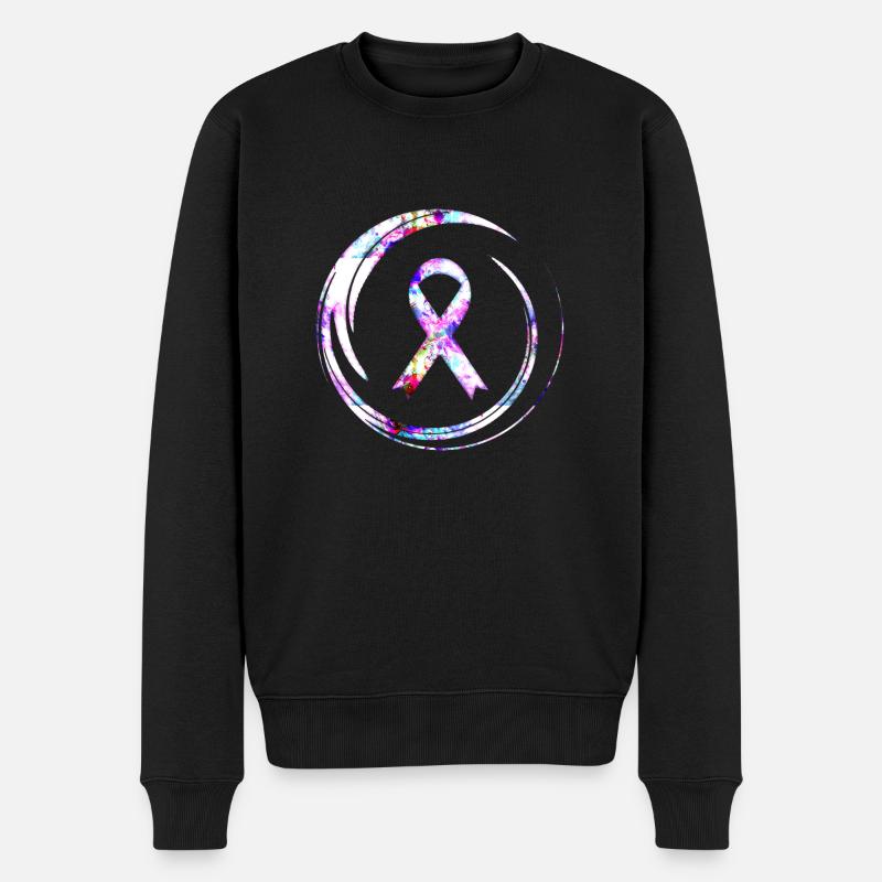 Cancer du sein - Pull Premium bio Homme - noir