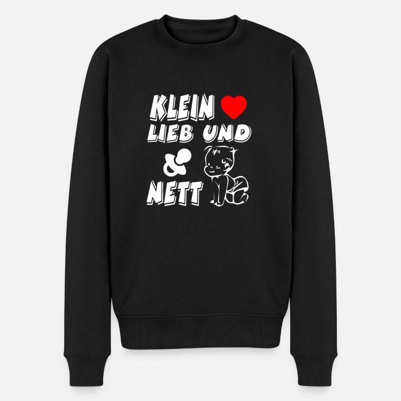 Baby - Männer Premium Bio Pullover - Schwarz