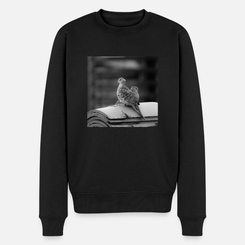 les oiseaux - Pull Premium bio Homme - noir