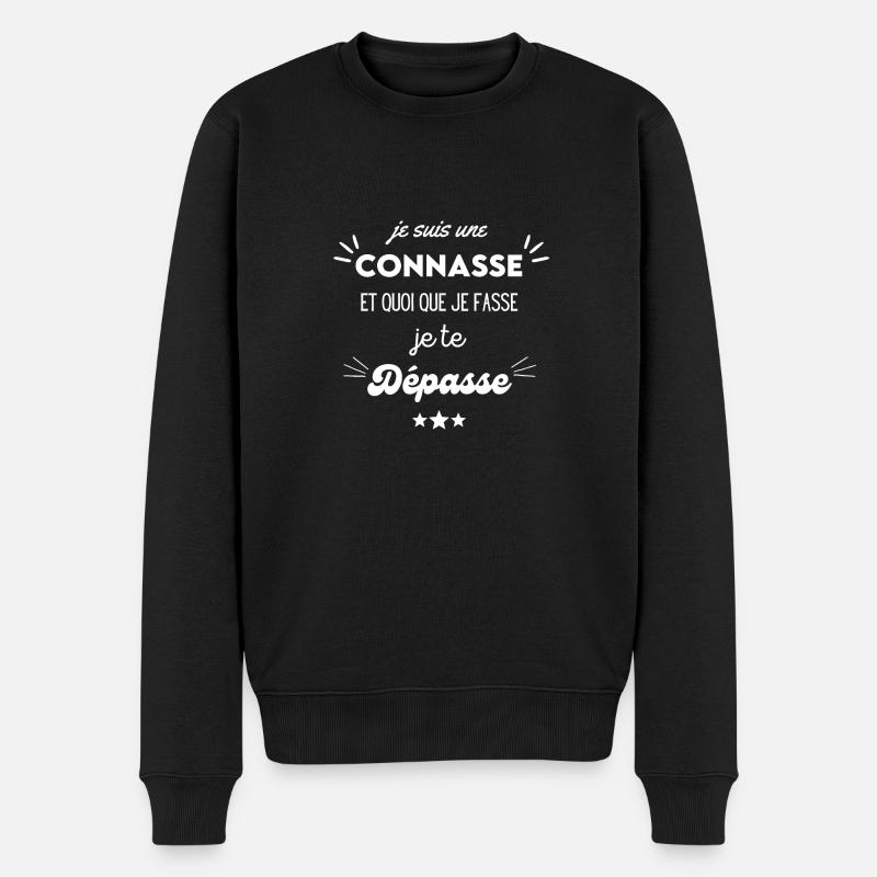 je suis une connasse - Pull Premium bio Homme - noir