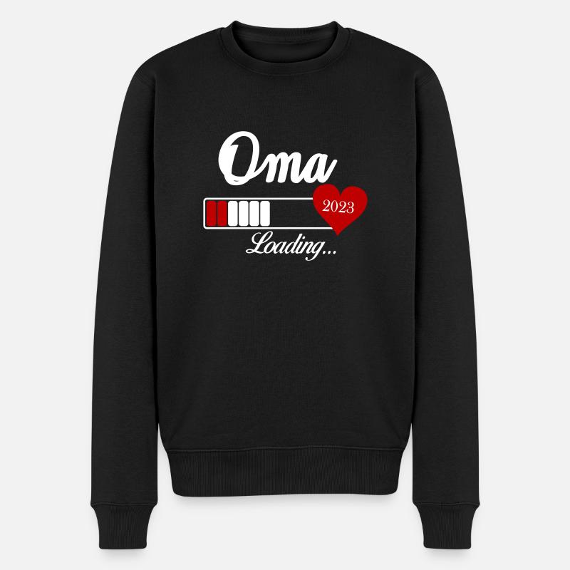 Oma Loading 2023 - Männer Premium Bio Pullover - Schwarz