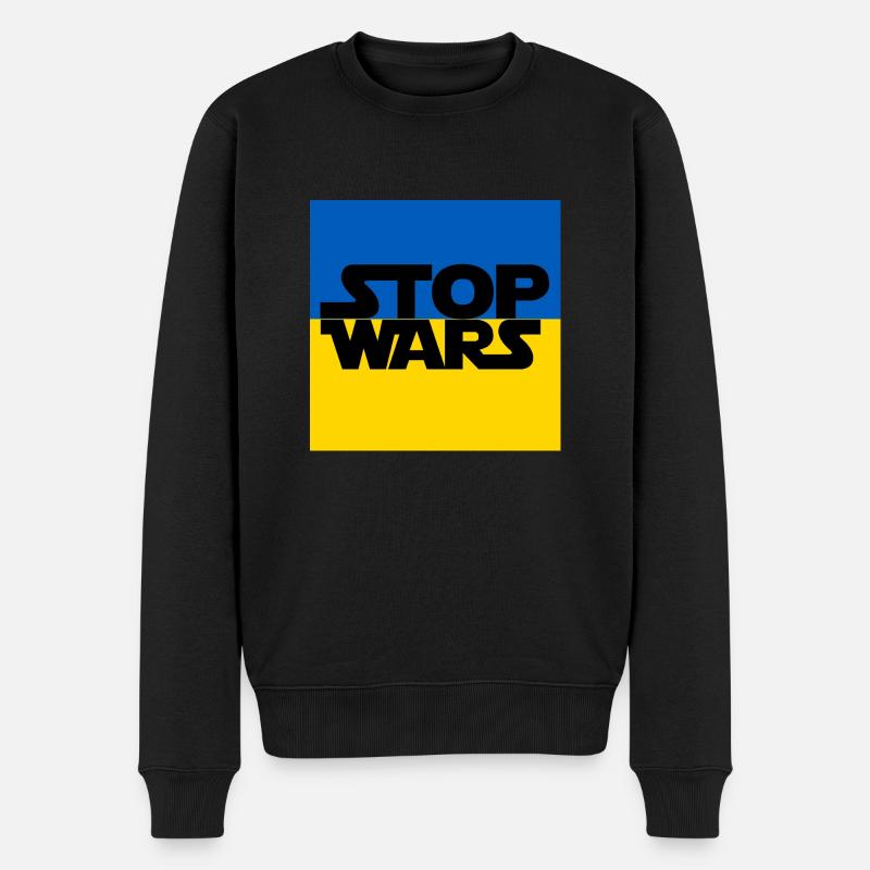 Ukraine - Pull Premium bio Homme - noir
