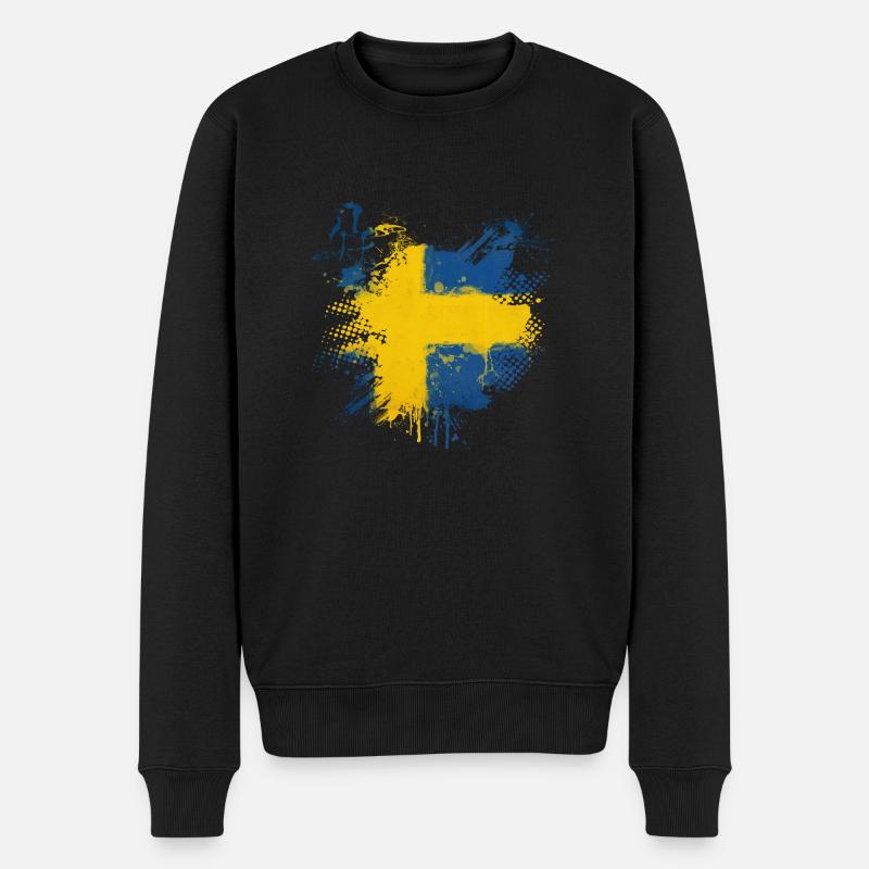 Graffitti Suède - Pull Premium bio Homme - noir