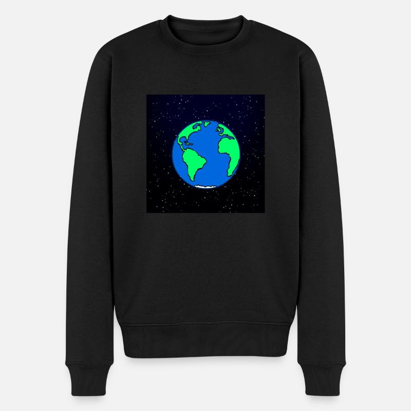 Terre et espace - Pull Premium bio Homme - noir