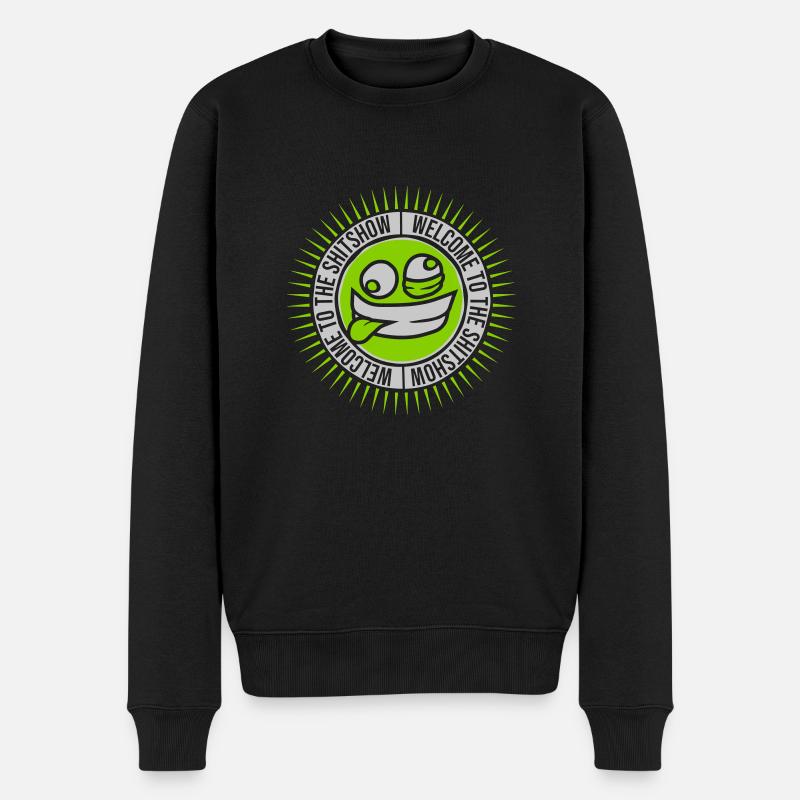 Face Crazy Shitshow - Pull Premium bio Homme - noir
