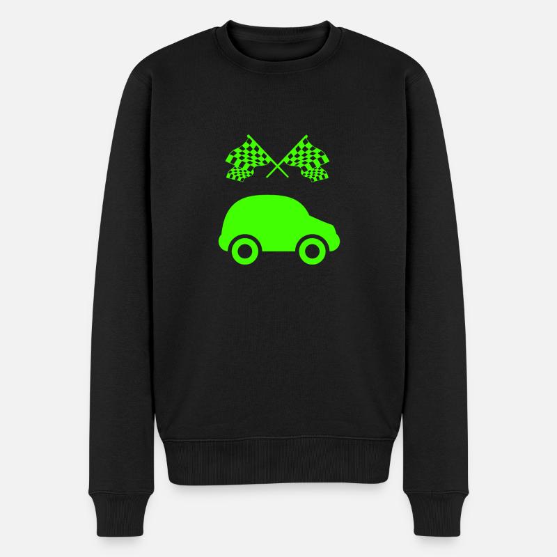 Auto - Männer Premium Bio Pullover - Schwarz