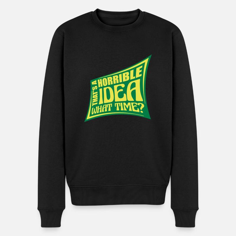 C’est une idée horrible - Pull Premium bio Homme - noir