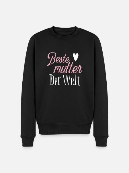 Beste Mutter der welt - Männer Premium Bio Pullover - Schwarz