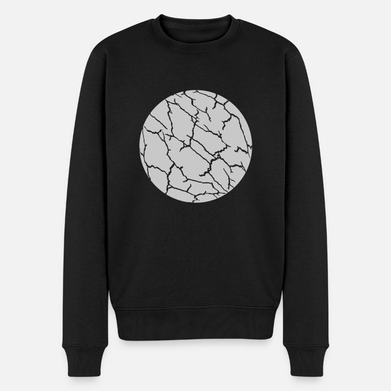 Texture du motif Ball Cracks - Pull Premium bio Homme - noir