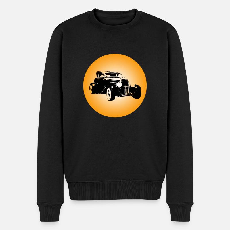 Auto - Männer Premium Bio Pullover - Schwarz
