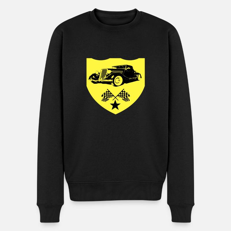 Auto - Männer Premium Bio Pullover - Schwarz