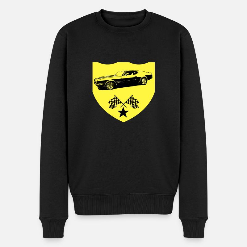 Voiture - Pull Premium bio Homme - noir