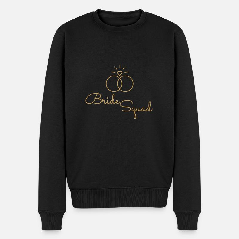Bride Squad - Männer Premium Bio Pullover - Schwarz