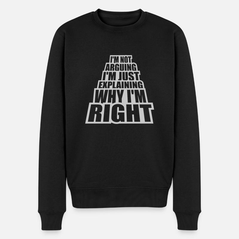 Je ne discute pas - Pull Premium bio Homme - noir