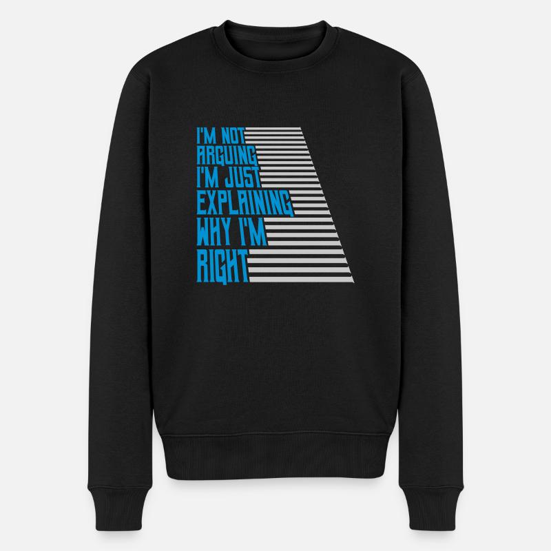 Je ne discute pas - Pull Premium bio Homme - noir