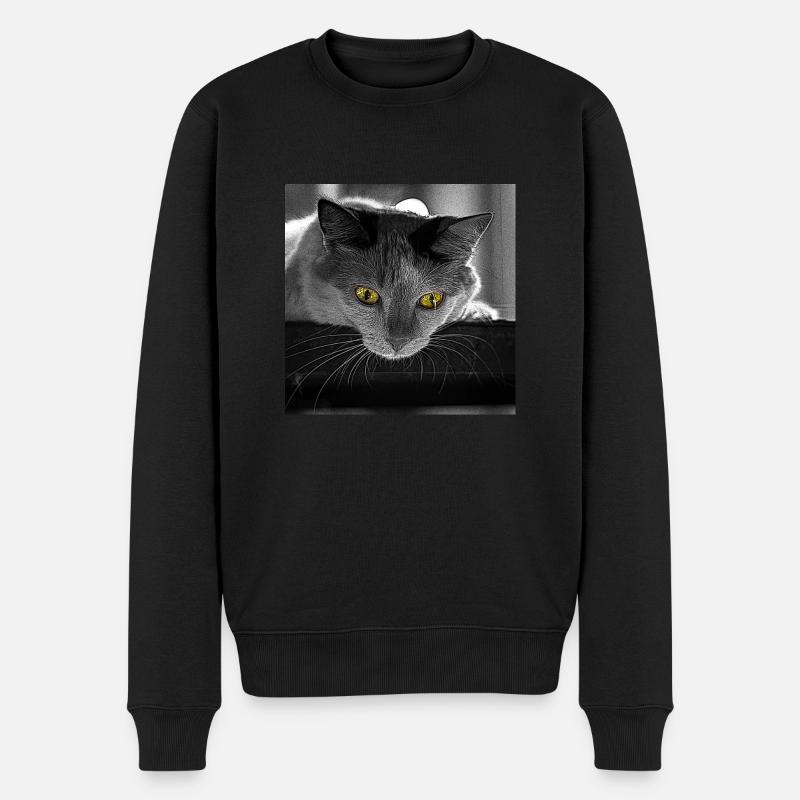 le chat - Pull Premium bio Homme - noir
