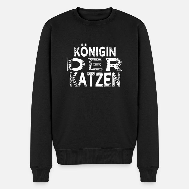 lustig statement meerkatze humor - Männer Premium Bio Pullover - Schwarz
