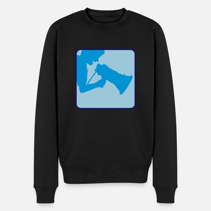 Discours Megafon Propaganda Man - Pull Premium bio Homme - noir