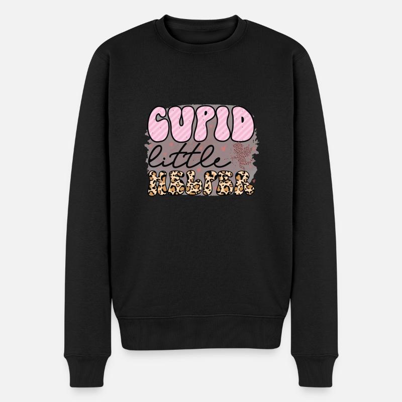Cupidon litte Helper - Pull Premium bio Homme - noir