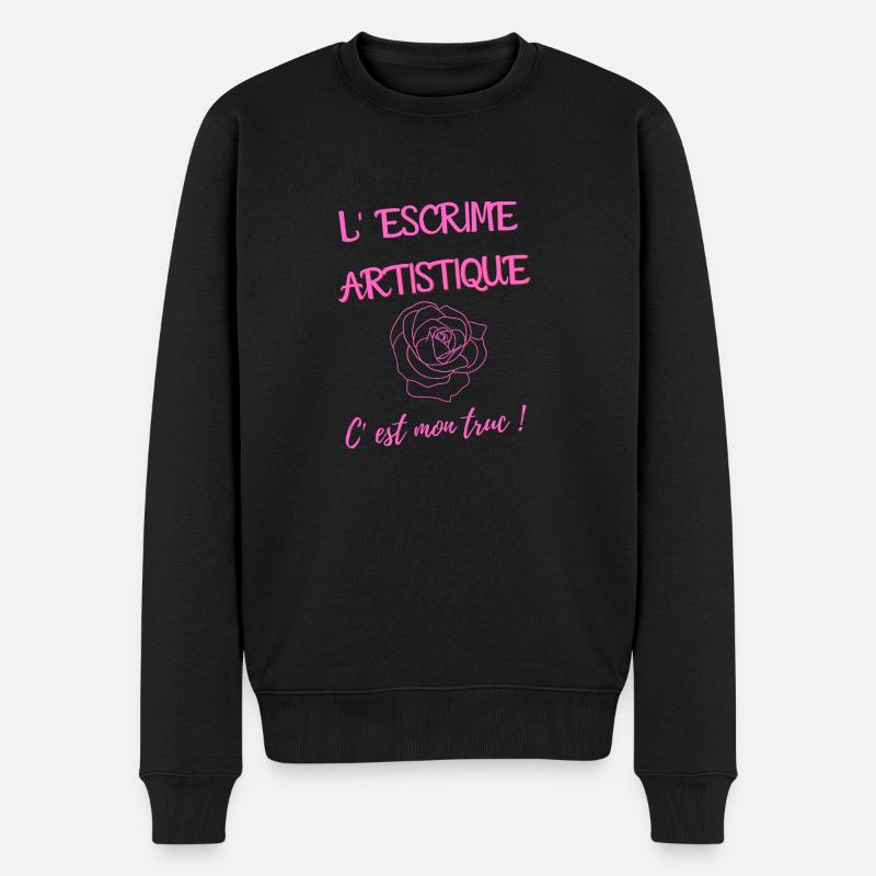 l' escrime artistique c'est mon truc - Pull Premium bio Homme - noir