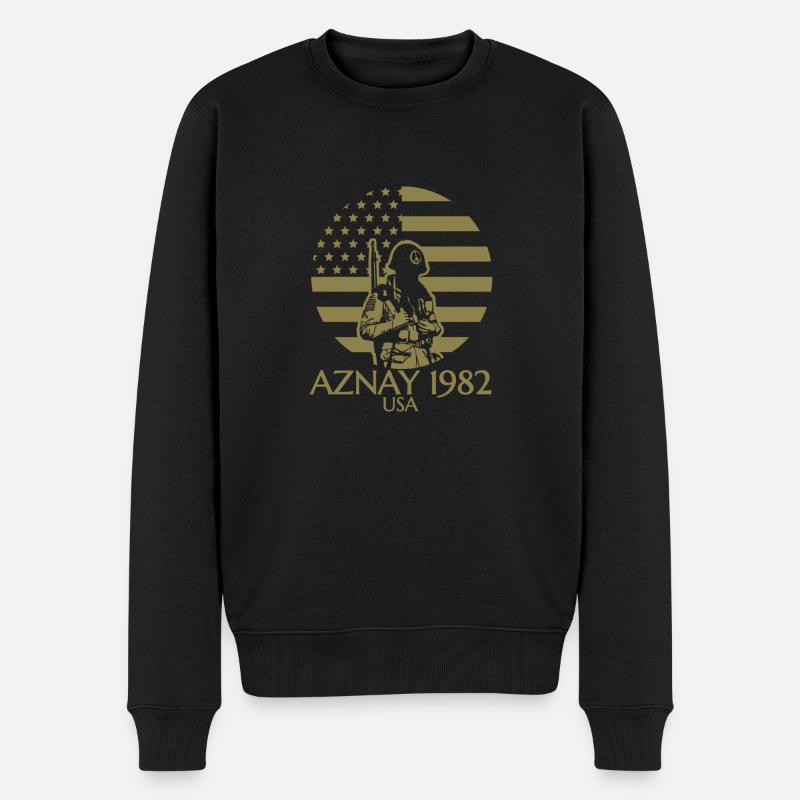 AZNAY ARMY - Pull Premium bio Homme - noir