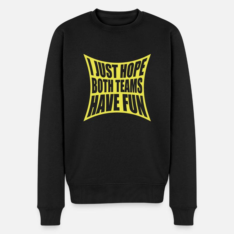 Both Teams Have Fun - Männer Premium Bio Pullover - Schwarz