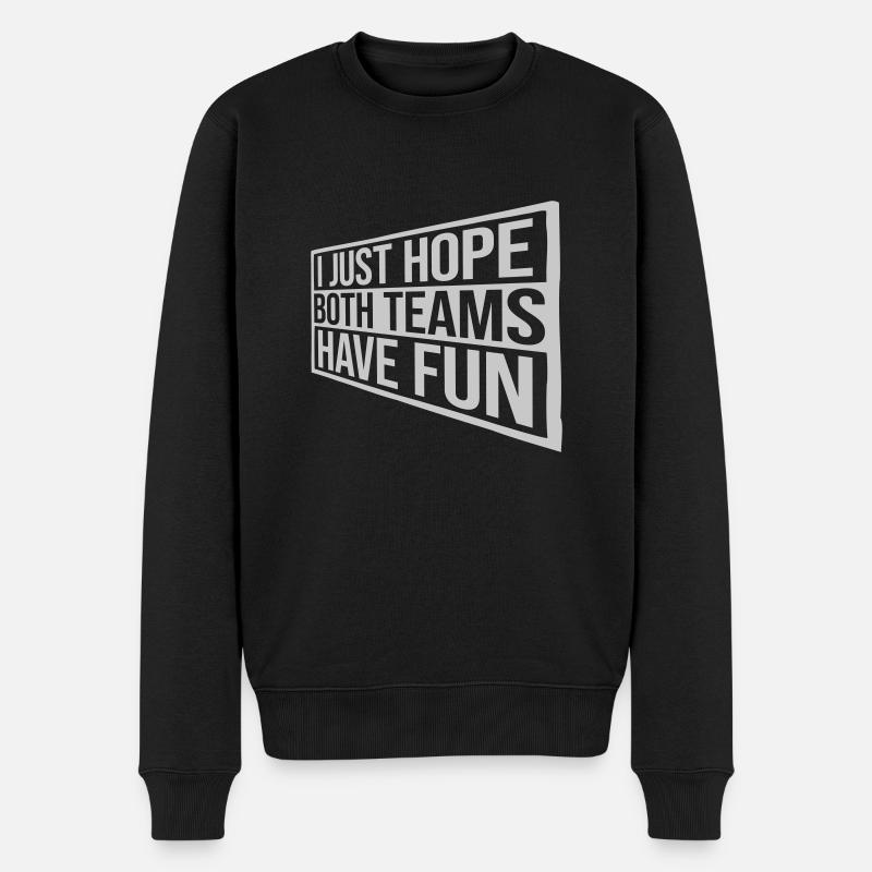 Both Teams Have Fun - Männer Premium Bio Pullover - Schwarz