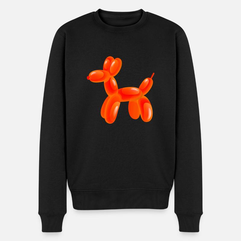 Hundeball - Männer Premium Bio Pullover - Schwarz