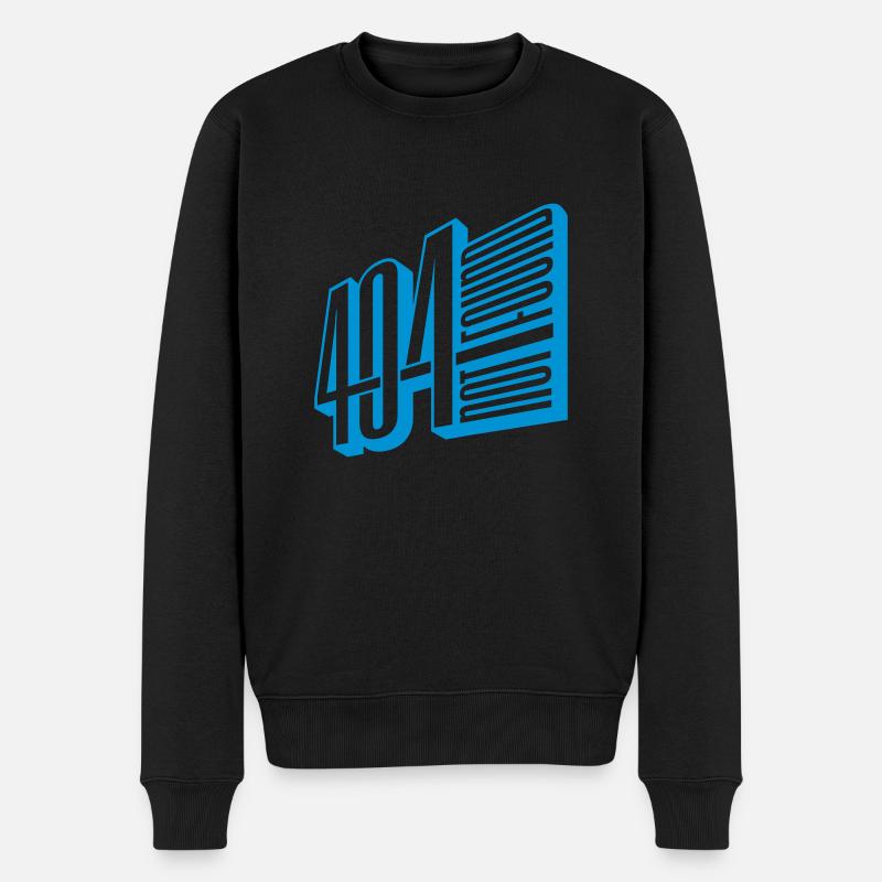 404 not found Fehlgeschlagen - Männer Premium Bio Pullover - Schwarz