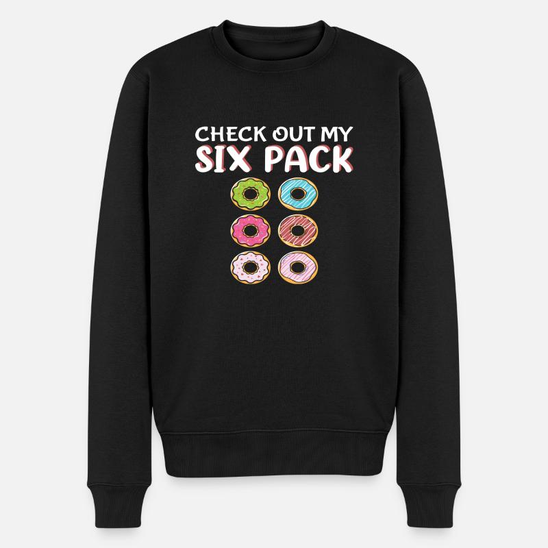 Découvrez mon Six Pack - Pull Premium bio Homme - noir
