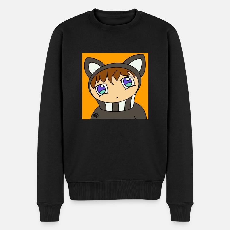 Me1500x1500 - Männer Premium Bio Pullover - Schwarz