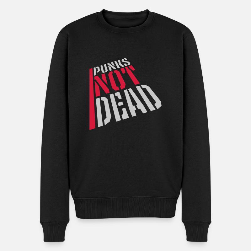 punks pas mort citation - Pull Premium bio Homme - noir