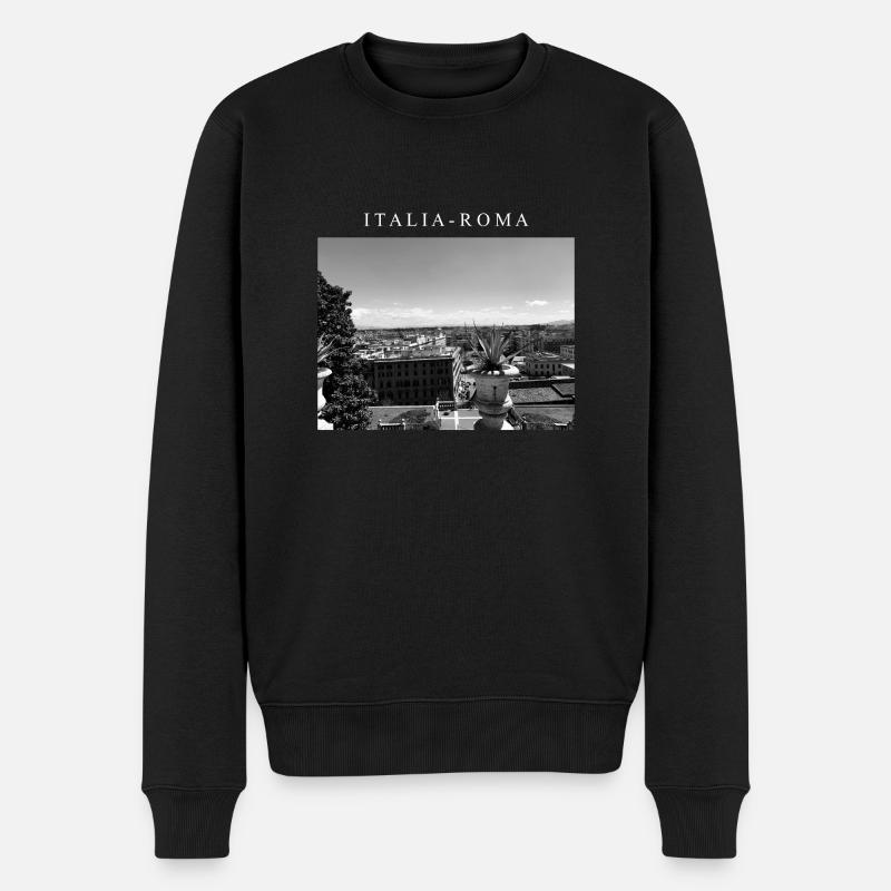 LUXE - ITALIA - Pull Premium bio Homme - noir