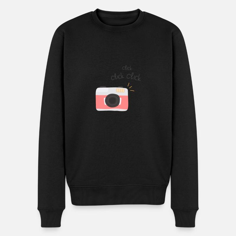 Cliquez sur cliquez sur cliquez - Pull Premium bio Homme - noir