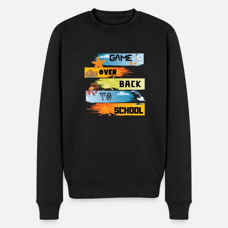 Game over retour à l’école - Pull Premium bio Homme - noir