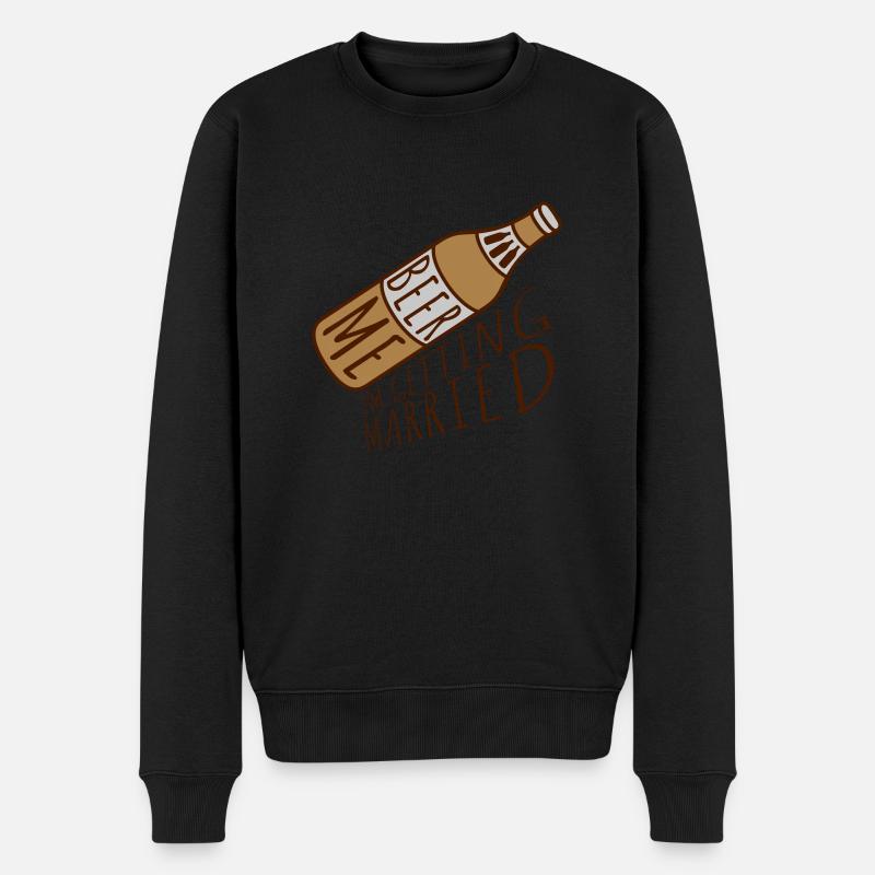 Beer Me Me marier - Pull Premium bio Homme - noir