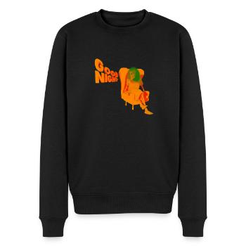 GUTE NACHT - Männer Premium Bio Pullover - Schwarz - Vorne - Nico (187cm)