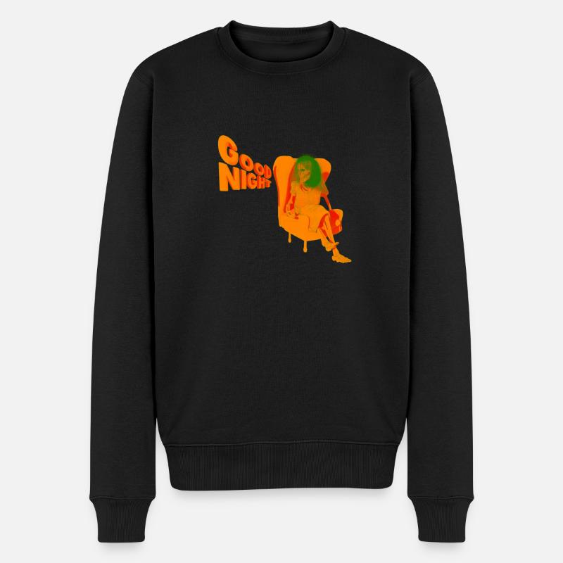 GUTE NACHT - Männer Premium Bio Pullover - Schwarz