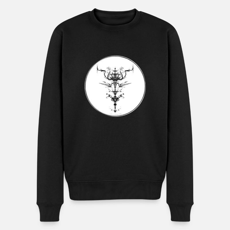 Mystic Collection ~ schwarzes Tattoo ~ n°2 - Männer Premium Bio Pullover - Schwarz
