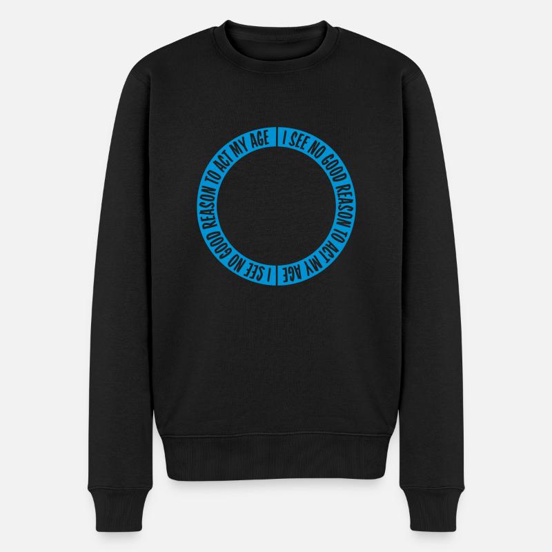 pour agir à mon âge - Pull Premium bio Homme - noir