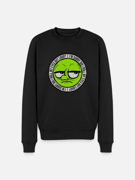 Roll My Eyes Out - Men's Premium Organic Jumper - black