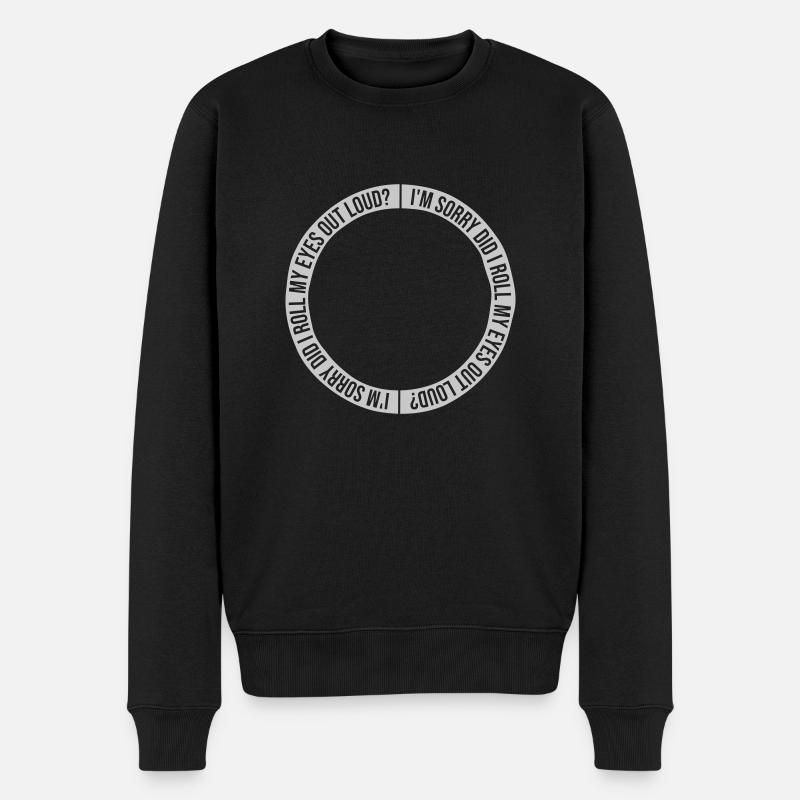 Roulez mes yeux - Pull Premium bio Homme - noir