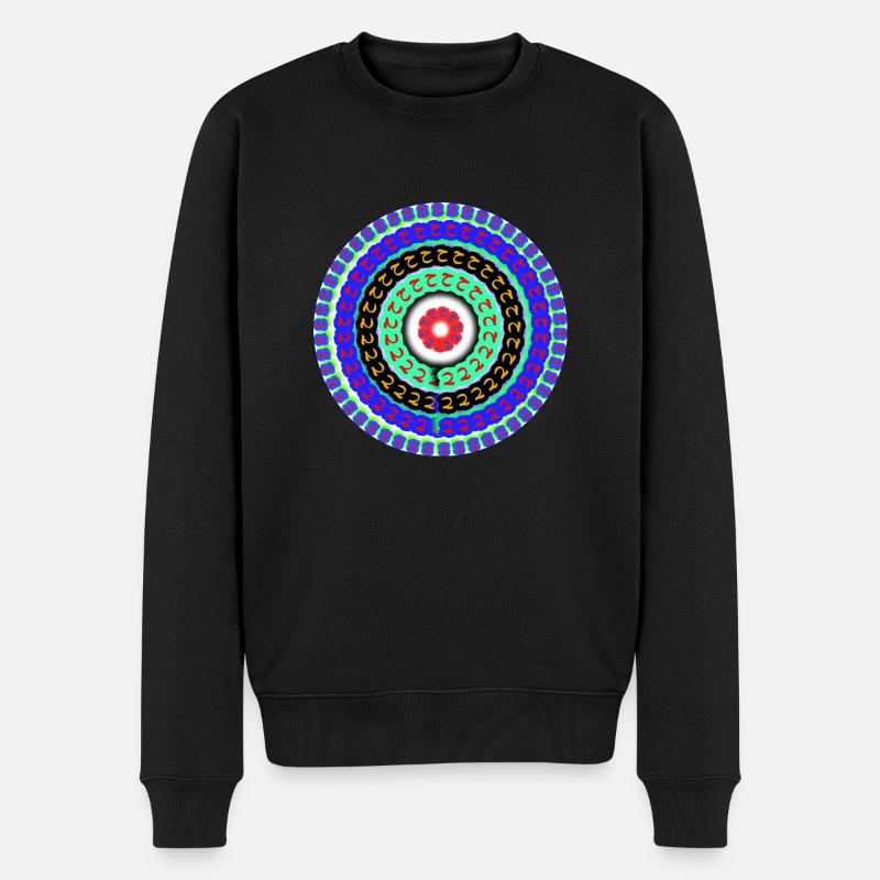 dessin couleur - Pull Premium bio Homme - noir