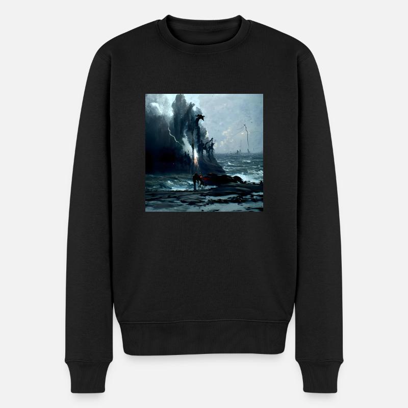 enterinvalhalla - Männer Premium Bio Pullover - Schwarz